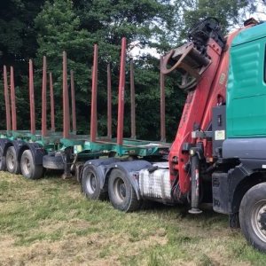 foto 6x6 wald 60/48t MAN TGA Retarder komplet mit Umikov