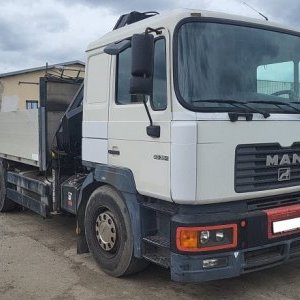 foto 6x2 MAN 6m pritsche+ kran Hiab 200C